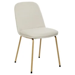 CHAISE TISSU NEORA IVOIRE