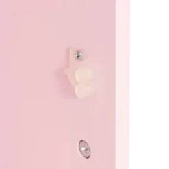 CHEVET DOUCEUR FLEUR ROSE D.35.5X33X40CM