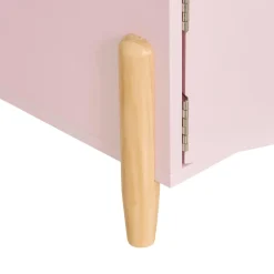 CHEVET DOUCEUR FLEUR ROSE D.35.5X33X40CM