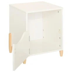 CHEVET DOUCEUR ORGANIQUE BLANC D.35.5X33X40CM