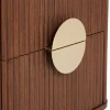 CHEVET 2 TIROIRS WANY EFFET NOYER D.45X40X50CM