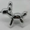 CHIEN CERAMIQUE THEO ARGENT H.13.5CM