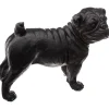 CHIEN RESINE NOIR H.19CM