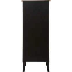 CHIFFONNIER 5 TIROIRS NOIR CHRYSA