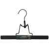 CINTRE BOIS RUBBER PINCE NOIR