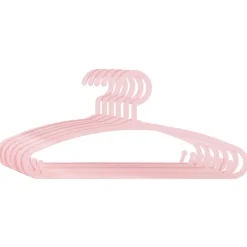 CINTRE PLASTIQUE ROSE X6PCS