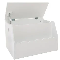 COFFRE A JOUETS BIBLIOTHEQUE BLANC
