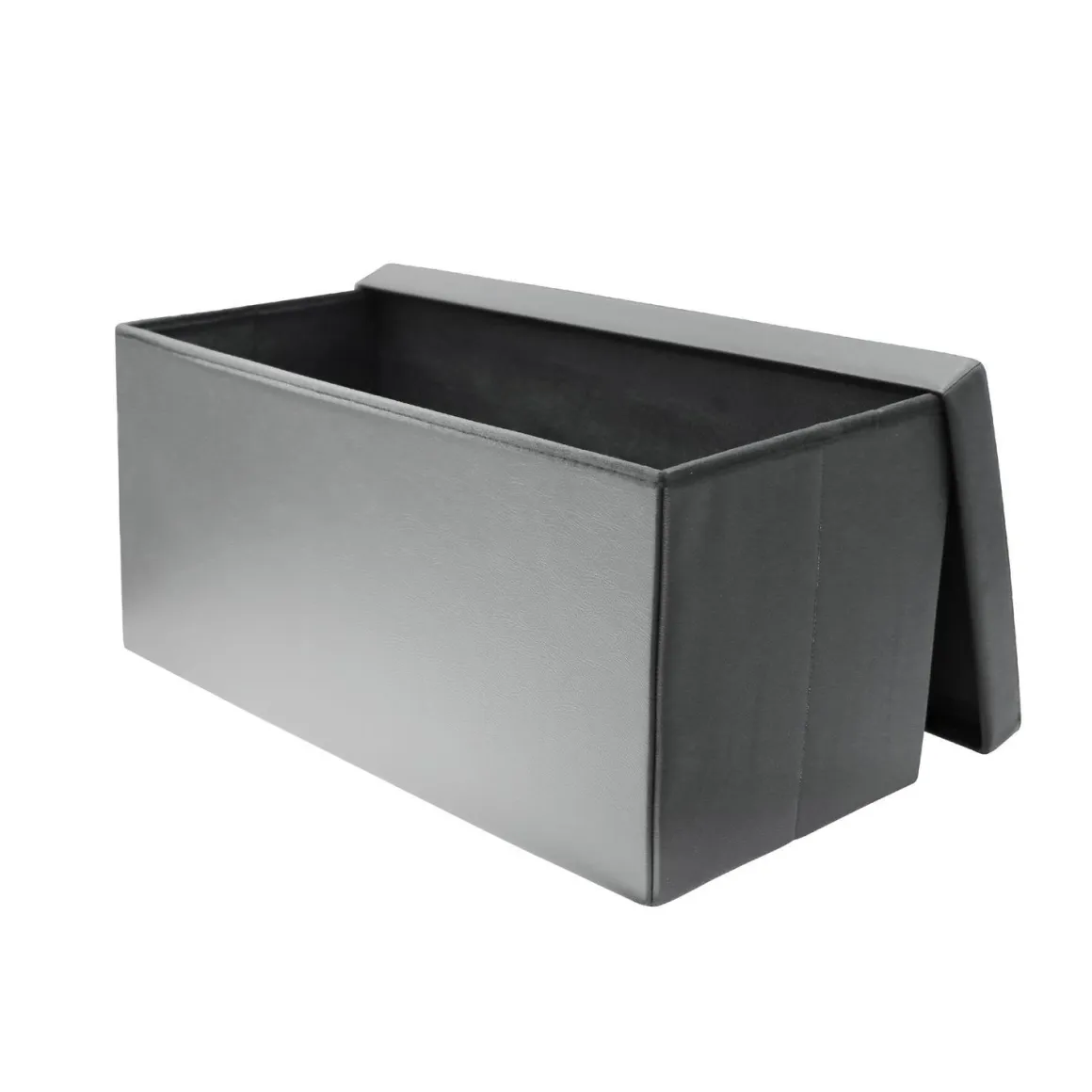 COFFRE BANC PLIABLE PU GRIS