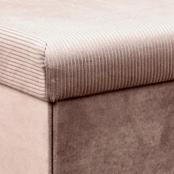 COFFRE BANC PLIABLE VELOURS COTELE GIULIA ROSE