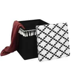 COFFRE POUF PLIABLE AVEC PAMPILLE MIRAGE