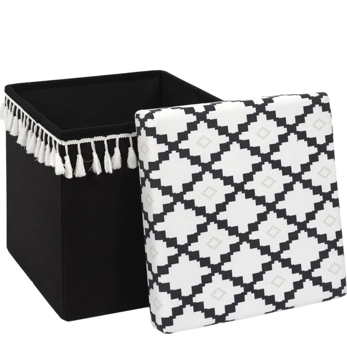 COFFRE POUF PLIABLE AVEC PAMPILLE MIRAGE