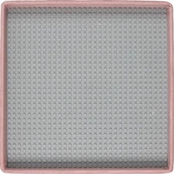 COFFRE POUF PLIABLE COMPATIBLE BRIQUE ROSE