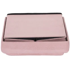 COFFRE POUF PLIABLE COMPATIBLE BRIQUE ROSE