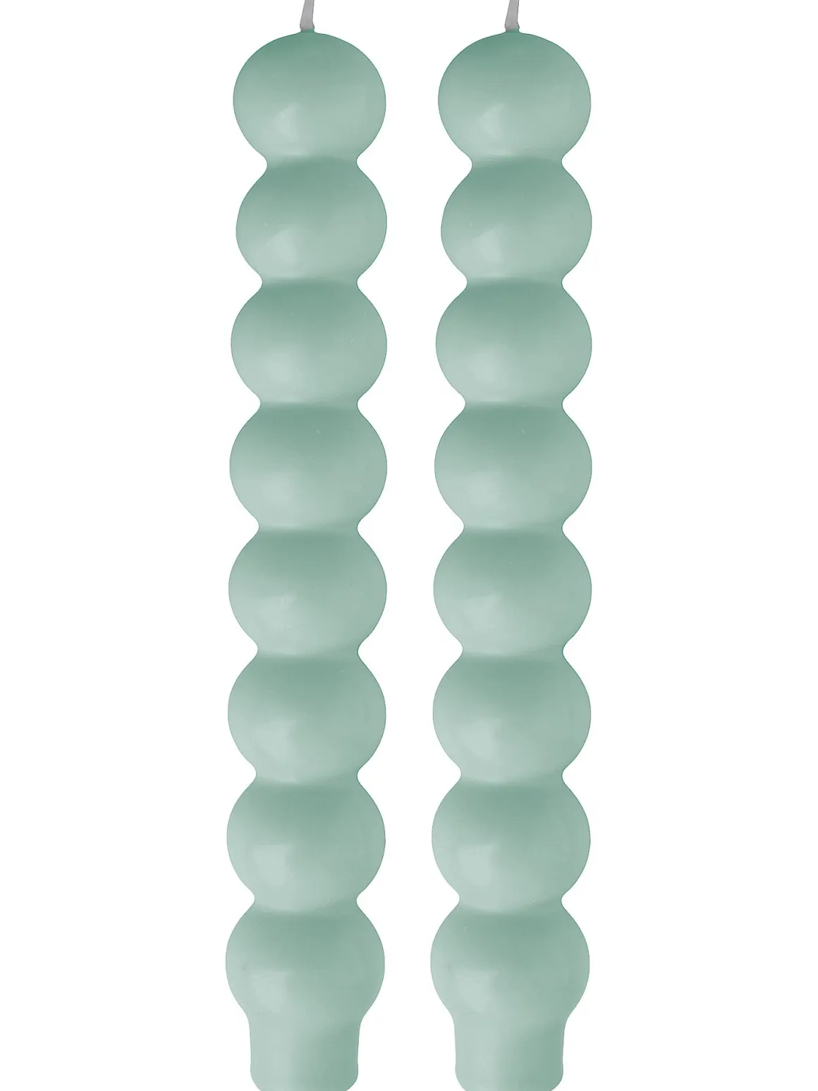 COFFRET 2 BOUGIES BOULE VERTE 3.5X23CM