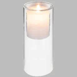COFFRET 3 BOUGIES DOUBLE VERRE LED