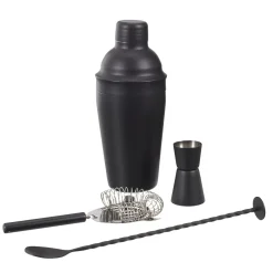 COFFRET COCKTAIL 4 ACCESSOIRES NOIRS