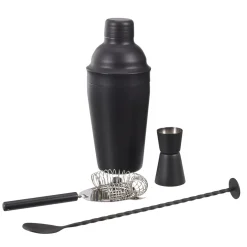 COFFRET COCKTAIL 4 ACCESSOIRES NOIRS
