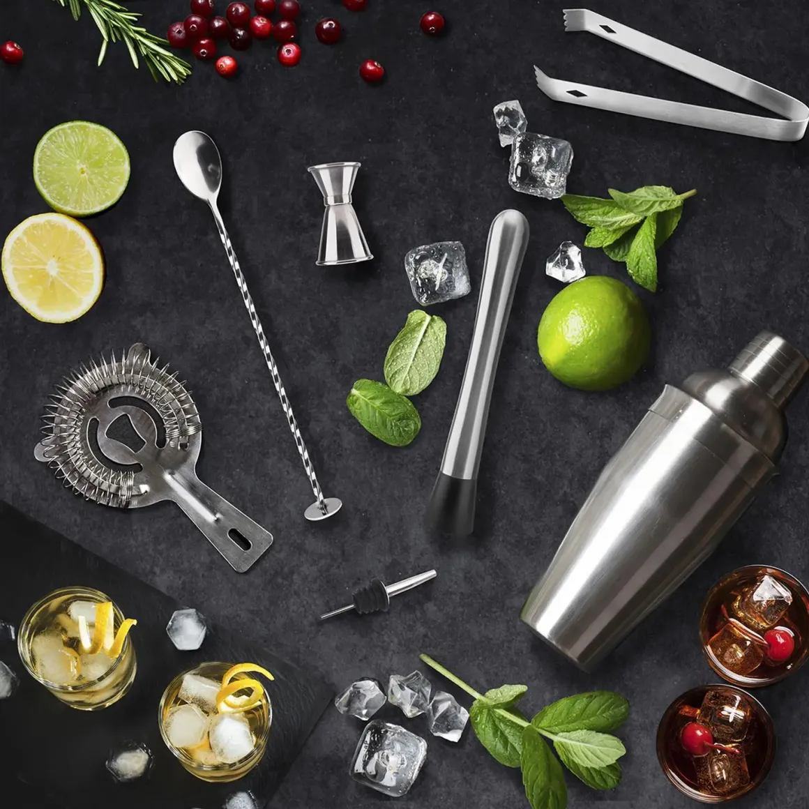 COFFRET COCKTAIL SUPPORT BAMBOU