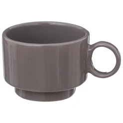 COFFRET 4 TASSES RETRO GRIS 10CL