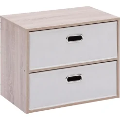 COMMODE 2 TIROIRS DRESS UP BEIGE D.50X30X40CM