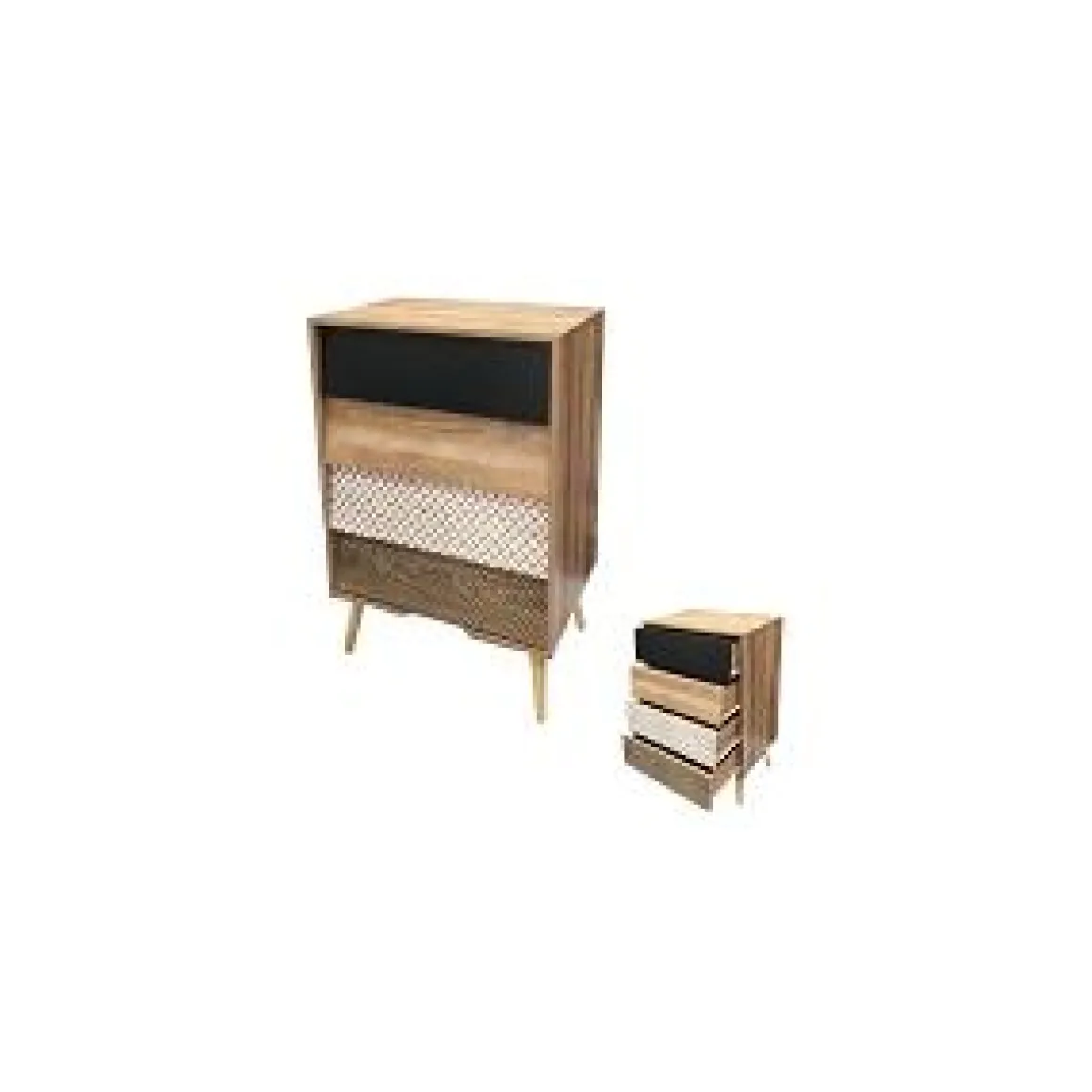 COMMODE 4 TIROIRS ETHNICAL 91X60X39CM