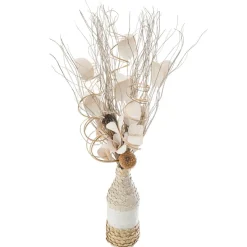 COMPOSITION ET VASE OSIER H.50CM