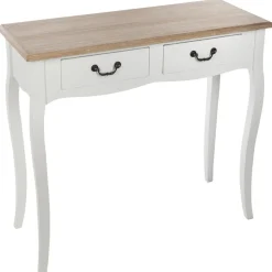 CONSOLE CHRYSA 2 TIROIRS BLANC