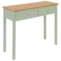 CONSOLE 2 TIROIRS MOHEA VERT CELADON L.100CM