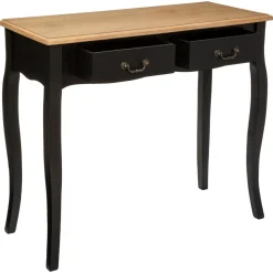 CONSOLE 2 TIROIRS NOIR CHRYSA