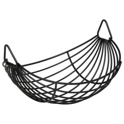 CORBEILLE A FRUITS BALANCIER 2 NIVEAUX METAL NOIR