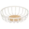 CORBEILLE A FRUITS METAL BALM BLANC