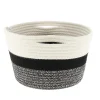CORBEILLE D.28X18CM NATUREL NOIR CHINE