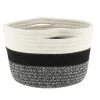 CORBEILLE D.32X20CM NATUREL NOIR CHINE