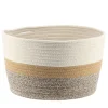 CORBEILLE NATUREL MARRON CHINE D.32X20CM