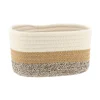 CORBEILLE NATUREL MARRON CHINE D.19X11X10CM