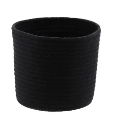 CORBEILLE NOIR CHINE D.19X16CM