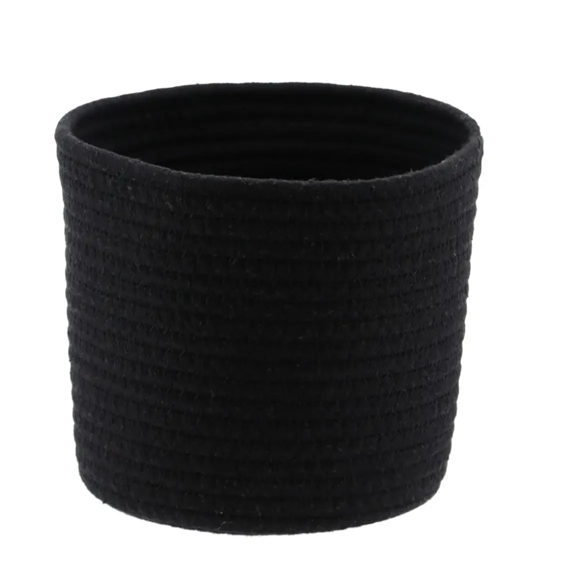 CORBEILLE NOIR CHINE D.19X16CM