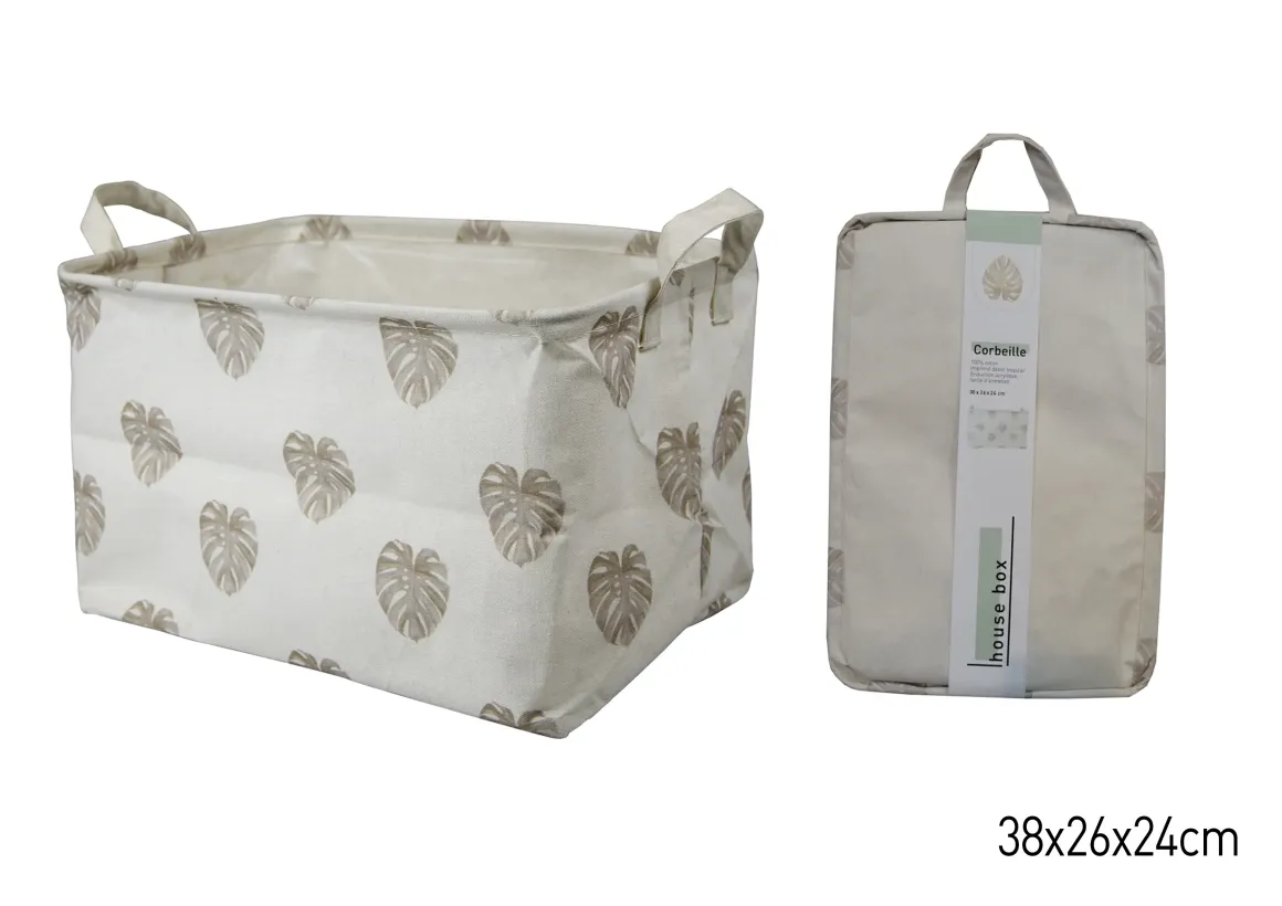 CORBEILLE RANGEMENT RECTANGLE 38X26X24CM