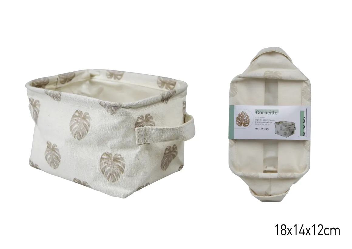 CORBEILLE RANGEMENT RECTANGLE 18X14X12CM