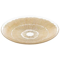 COUPELLE VERRE AURORE DORE D.40CM