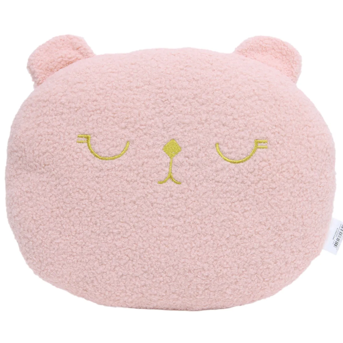 COUSSIN BOUCLETTE CHAT 33X30CM ROSE