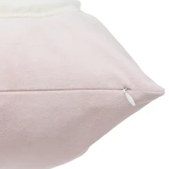 COUSSIN CARRE PAPILLON ROSE 40X40CM