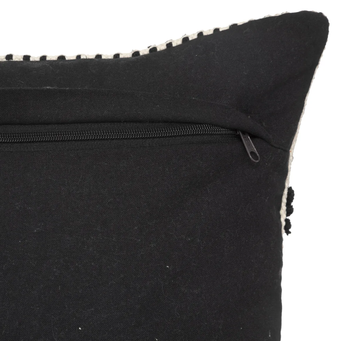 COUSSIN COTON 3D SAFARI NOIR ET BLANC 38X58CM