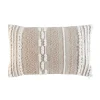 COUSSIN DEHOUSSABLE 30X50CM FANTAISIE ET METALLISE BLANCA