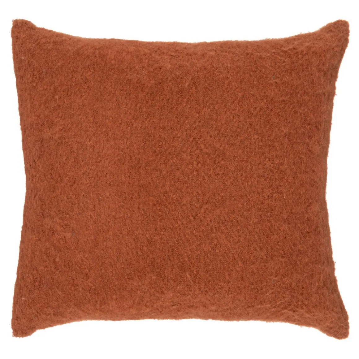 COUSSIN EFFET MOHAIR KODI TERRACOTTA 45X45CM