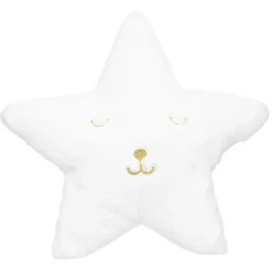 COUSSIN ETOILE FOURRURE BLANC