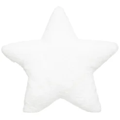 COUSSIN ETOILE FOURRURE BLANC