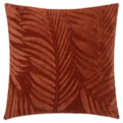 COUSSIN FLANEL BRUSH ZOA TERRACOTTA 40X40CM
