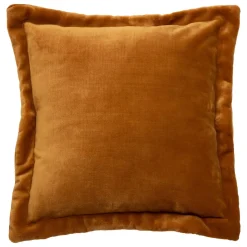 COUSSIN FLANELLE CUDDLY MOUTARDE 53X53CM