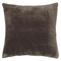 COUSSIN FLANELLE UNI GRIS FONCE 38X38CM